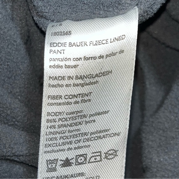 Eddie Bauer Fleece Lined Cargo Jogger Pants Womens 8 Gray Flexion Polar  Casual - Picture 9 of 13
